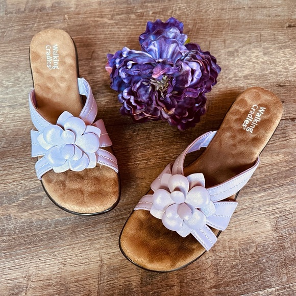 Walking Cradles Slip on Sandals Periwinkle Lavendar Size 7N - Picture 10 of 12